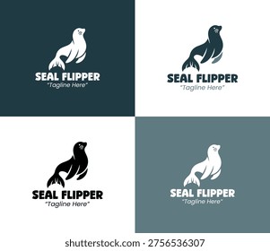 Created for companies and organizations seeking a recognizable Seal flipper emblem for marine branding.