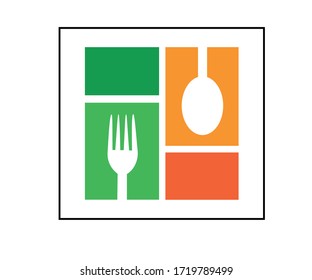 I created a logo that displays utensils it can be catering purposes