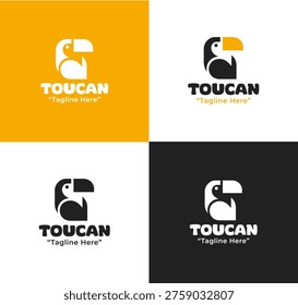 Created for organizations and businesses seeking a recognizable Toucan emblem for jungle and wildlife branding.
