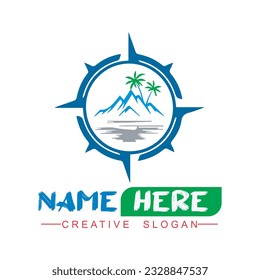I created a powerful unique mountain sun logo.