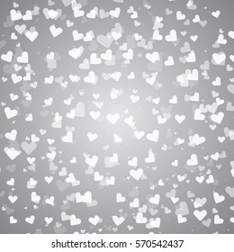 Created pure heart shapes background, stock vector
