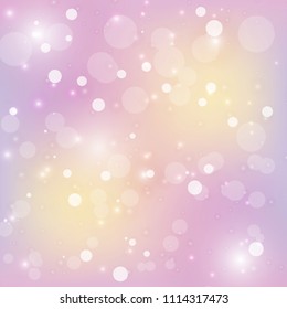 Created snow and bokeh abstract background, stock vector