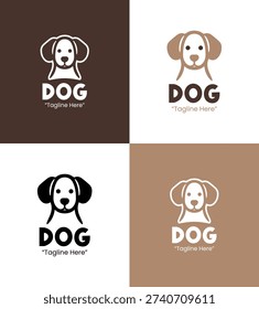 Created for veterinary clinics and startups seeking a warm and recognizable dog branding mark.