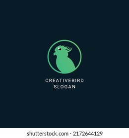 Creatif Bird design icon logo template