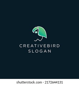 Creatif Bird design icon logo template