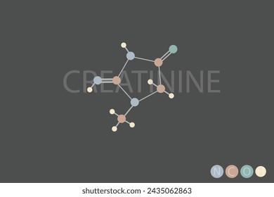 CREATINE molecular skeletal chemical formula