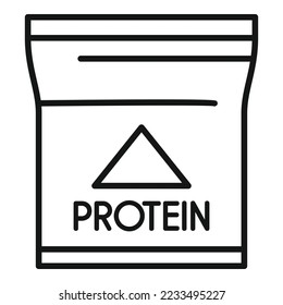 Creatine nutrition icon outline vector. Sport supplement. Protein container