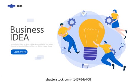 Creating a Business IDEA Vector Illustration Concept, Suitable for web landing page, ui, mobile app, editorial design, flyer, banner, and other related occasion