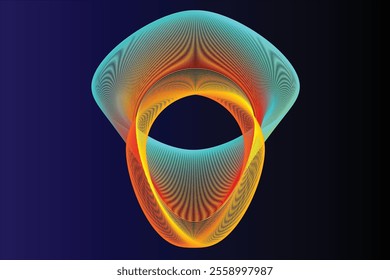 Creating a Circle Spirograph-Mother Space Ship Modern Fleet in a Deep Void Space-3.eps