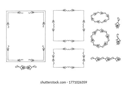 Creating a daily planner Frame is hand drawn