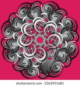 Creating a digital pattern design involves using computer software or design tools to create a repeatable and visually appealing pattern. Here's a general description of the process and elements typic