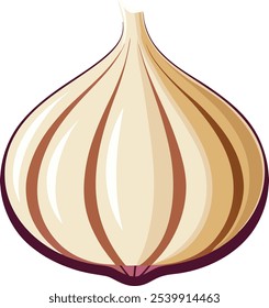 Creating a "Garlic Vector Art Silhouettes with White Background" involves designing a clean, minimalist graphic representation of garlic bulbs or cloves.