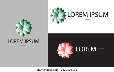 creating an impression of beauty and gentleness. This elegant design is suitable for representing natural beauty, sustainability, or businesses focusing on eco-friendly products. Logo Design.