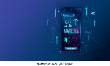 Erstellen einer Internetseite für verschiedene Plattformen. Erstellen einer mobilen Anwendung für ein Smartphone. Der Prozess der Erstellung einer Webseite und Codierung des Codes für die Website. Technologie zum Erstellen von Websites.