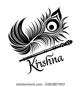 Crear una Ilustración vectorial de Krishna implica capturar la esencia de la deidad hindú, Krishna. 