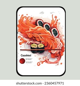 Creating a promotional card for a sushi Japanese food promotion can be an effective way to attract customers and boost sales. Here's a sample design and content for your sushi promotion card
