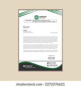 Creating a Simple and Clean A4 Corporate Business Letterhead with Vector Design and Bleed
