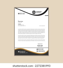 Creating a Simple and Clean A4 Corporate Business Letterhead with Vector Design and Bleed