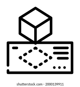 creating templates line icon vector. creating templates sign. isolated contour symbol black illustration