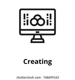 Creating thin line icon