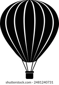 Creating a vector design of an air-balloon silhouette on a white background can be an elegant and visually striking piece. 