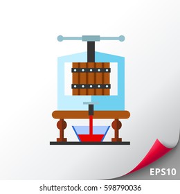 Creating Wine Concept Icon