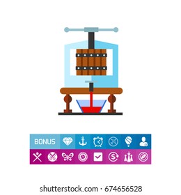 Creating Wine Concept Icon