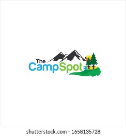 Creación de un diseño de logotipo de camping y aventura