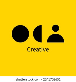 Creation of creative concepts, logos, identity. Combining simple forms