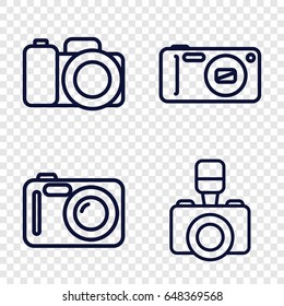 Creation icons set. set of 4 creation outline icons 