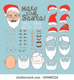 Creation kit for Santa Claus head