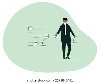 Proceso de creación diseño plano para el diseño de carteles, carteles, fondos, ...etc.