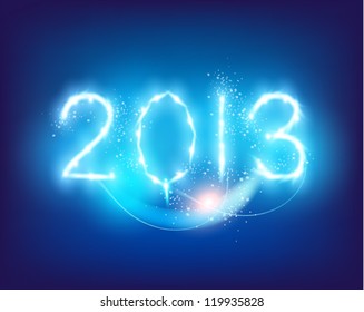 creative 2013 happy new year graphic design