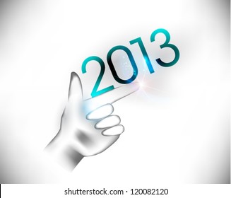 creative 2013 happy new year graphic design