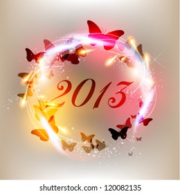 creative 2013 happy new year graphic design