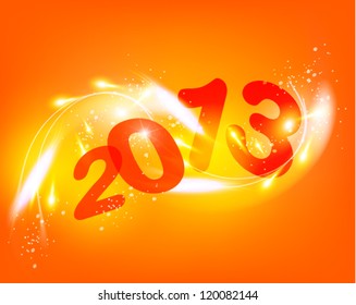 creative 2013 happy new year graphic design