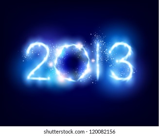creative 2013 happy new year graphic design