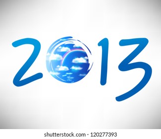 creative 2013 happy new year graphic design