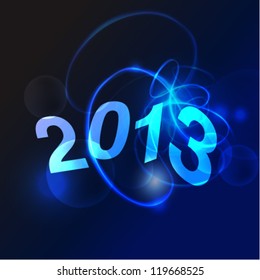 Creative 2013 new year graphic design