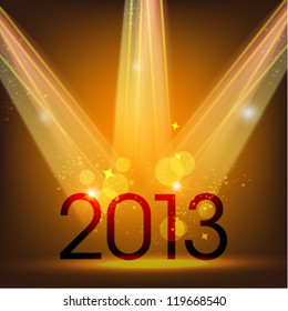 Creative 2013 new year graphic design