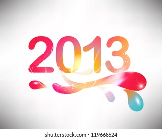 Creative 2013 new year graphic design