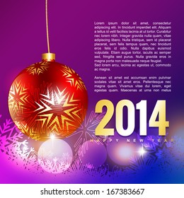 fondo creativo del saludo de Año Nuevo 2014
