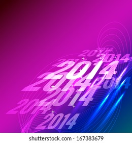 creative 2014 new year greeting background