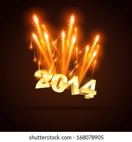 creative 2014 new year greeting