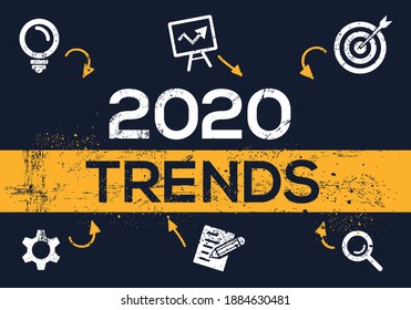 Creative (2020 trends) Banner Word with Icon ,Vector illustration.