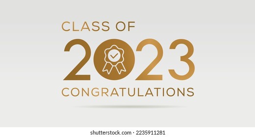 Creative (2023 Class) Design, Vector illustration.