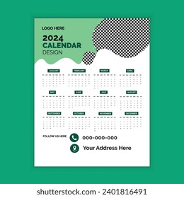 Creative 2024 Wall Calendar Design