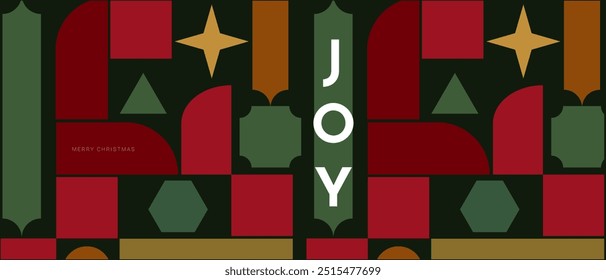 Creative 2025 for Merry Christmas and Happy New Year. Abstract 3D Patterns for Advertising, Web, Social Media, Posters, Banners,  Covers. Modern Geometric Design in Vector Illustration.
