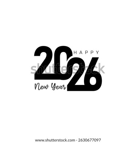 Creative 2026 Typography Logo in Bold Style