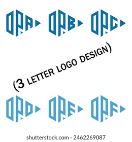 Creative 3 letter logo design,DPA,DPB,DPC,DPD,DPE,DPF,